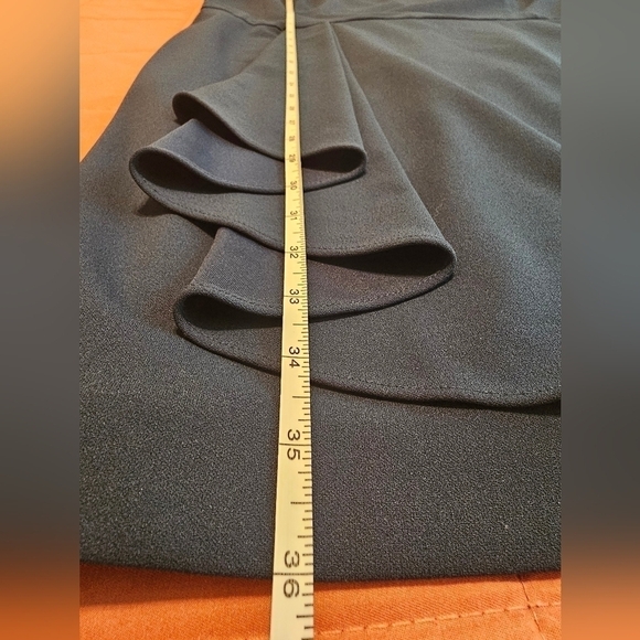 Lauren Ralph Lauren Sheath Ruched Dress Dark Teal Size 16 - Picture 8 of 8